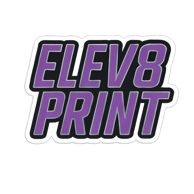 Precision die-cut custom stickers in various shapes